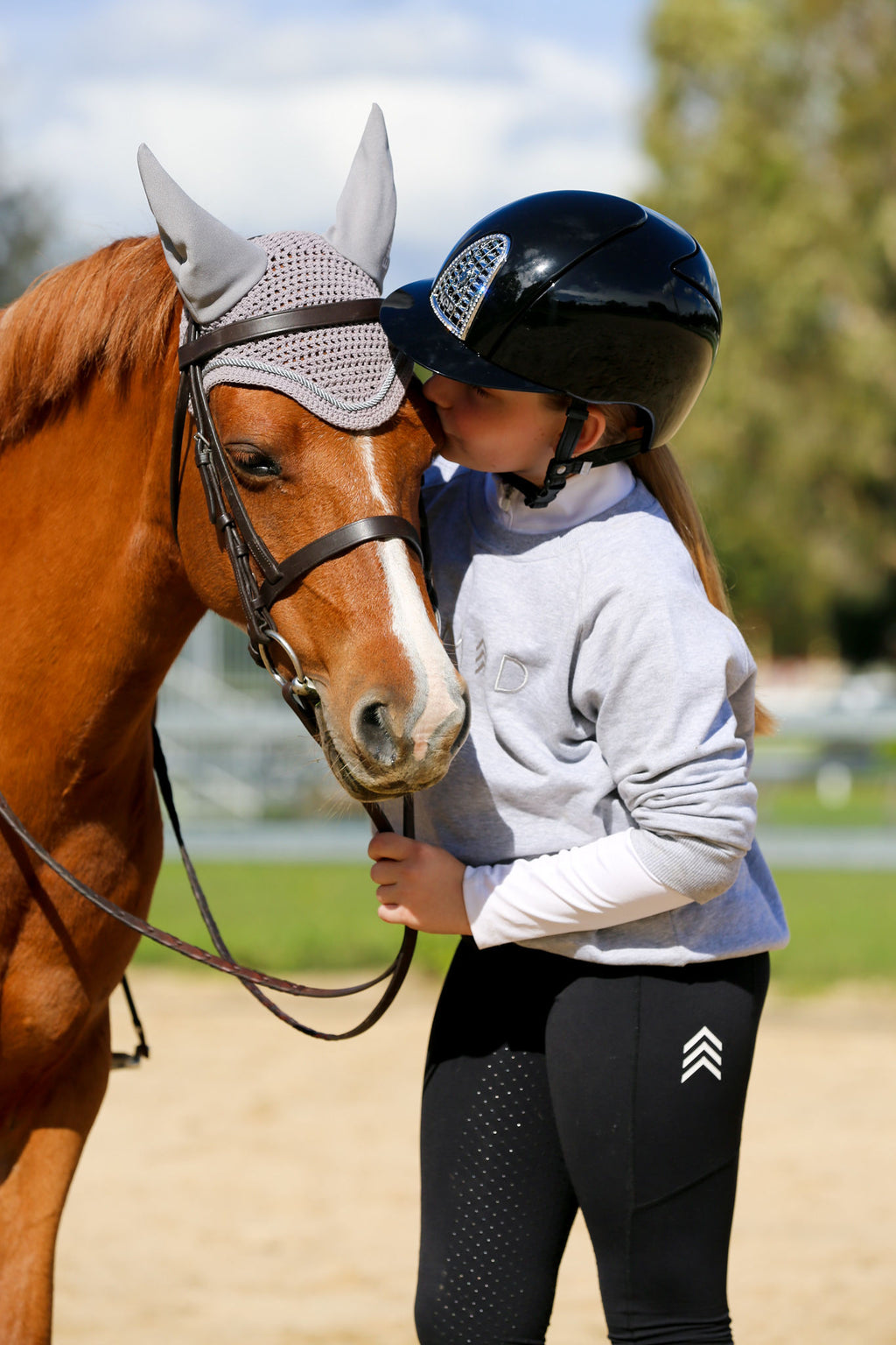 Kids black riding tights and leggings