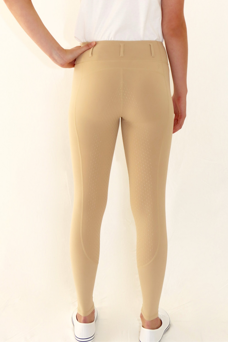 NOMAD YOUTH COMPETITION RIDING TIGHTS BEIGE