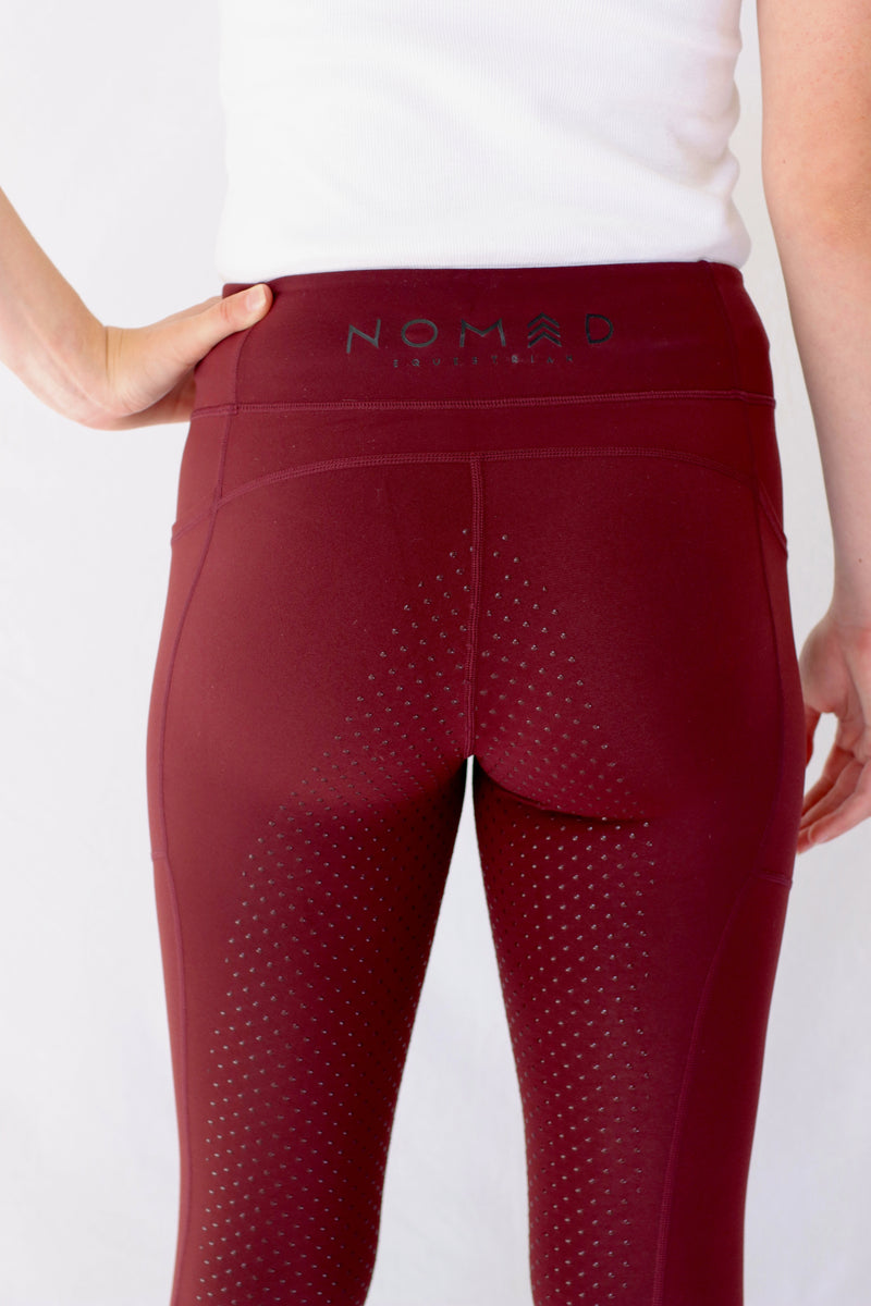 Burgundy Riding Tights